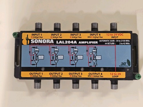 Sonora lal204a amplifier with - lal204a,