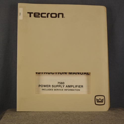 Tecron power supply amplifier - supply,